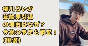 柳川るいが芸能界引退画像