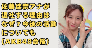 佐藤佳奈アナが退社する理由と今後の画像