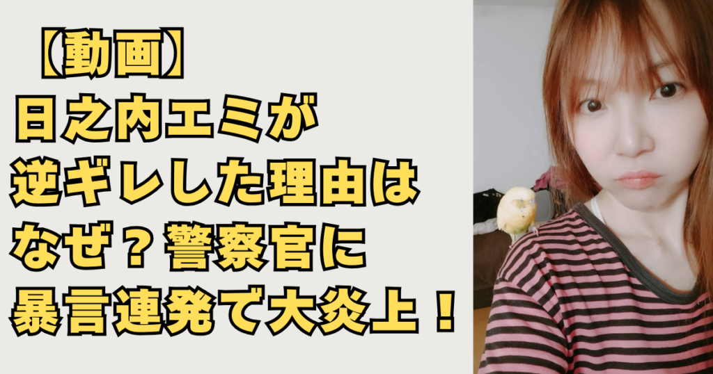 日之内エミが逆ギレした理由の画像！